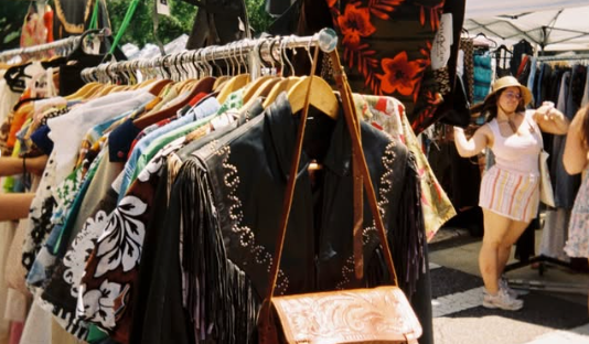 Vintage clothing rack