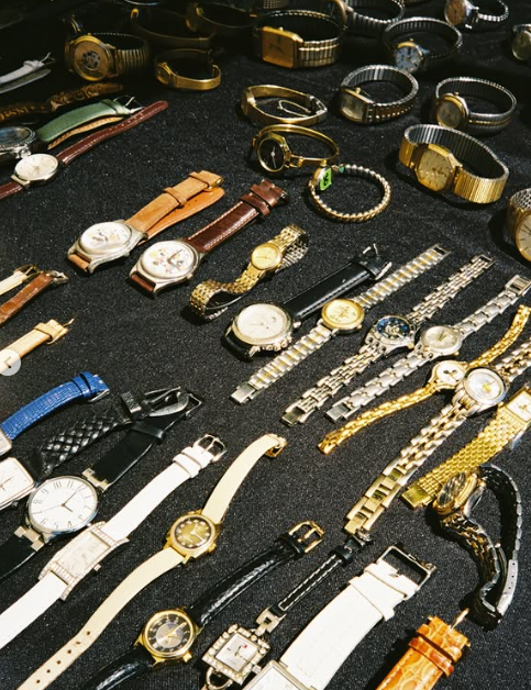 Vintage watch display