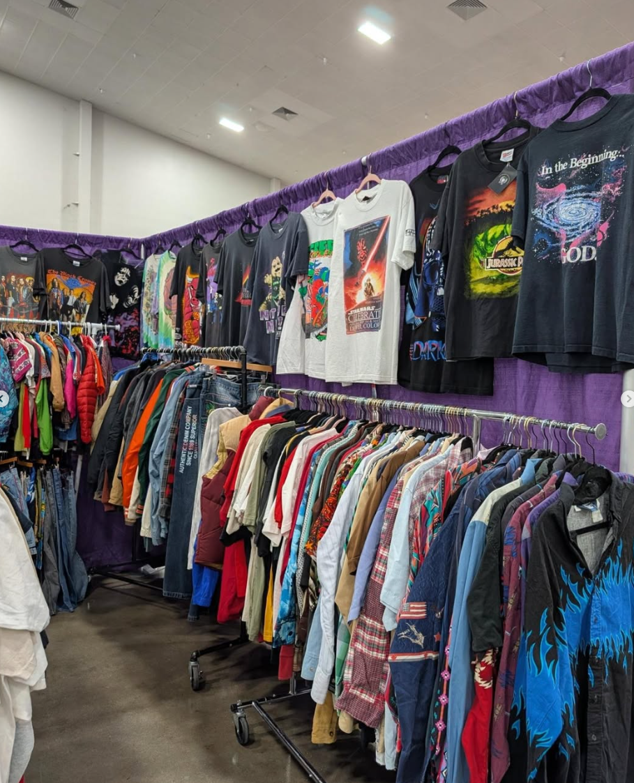 Curated clothing wall