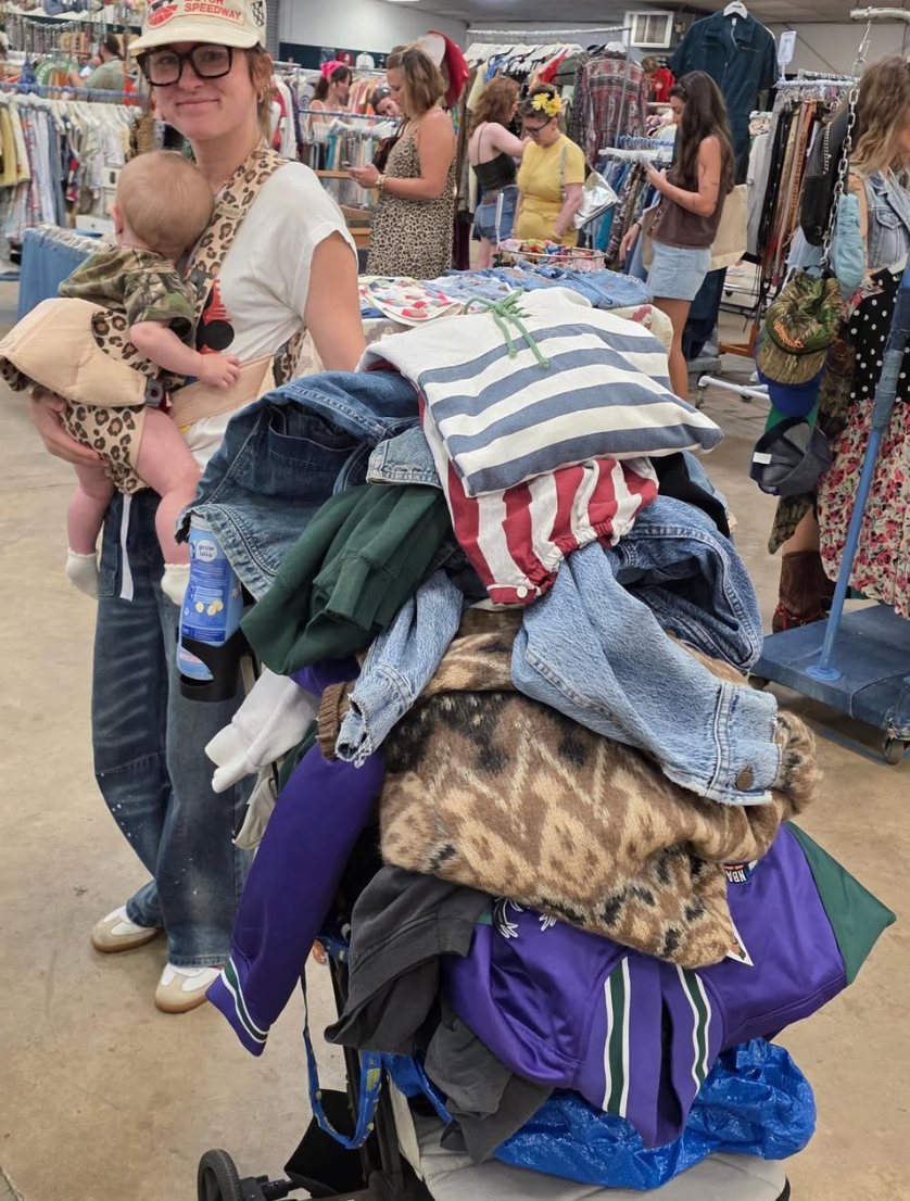 Shopping haul moment